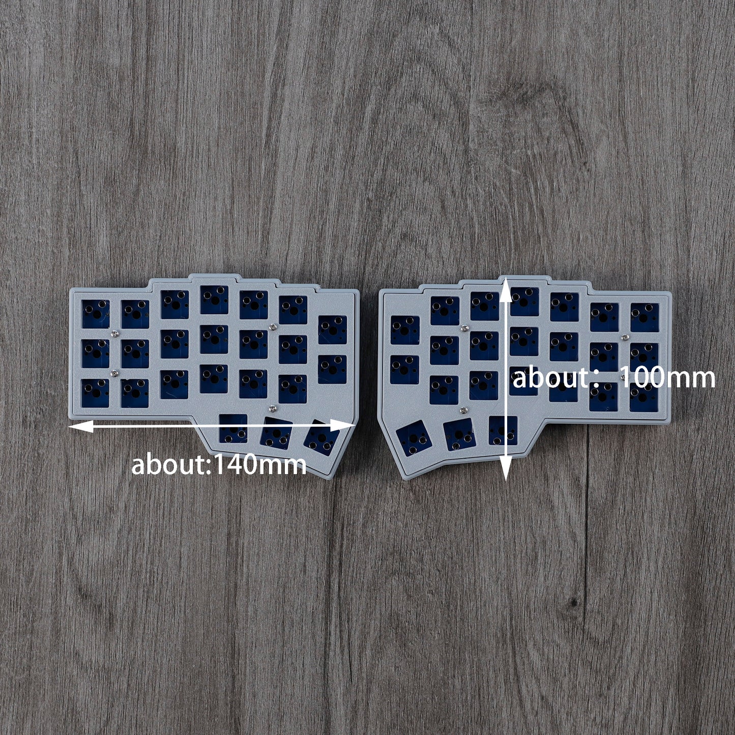YMDK 2.4Ghz Wireless Split Keyboard Corne V4 46 Keys Ergonomic Hotswappable 40% Layout 3D PLA Vial All Key Programmable Mini Independent Gaming Keyboard Kit