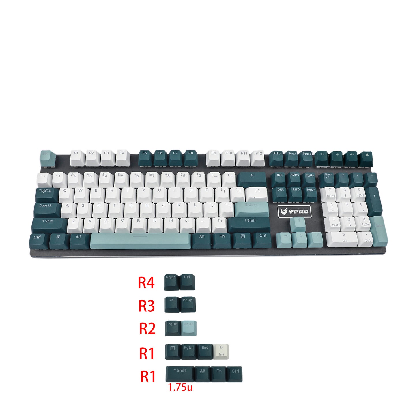Wholesale Keycaps——YMDK OEM Profile 122 Top Backlit Keycap(20 pcs)