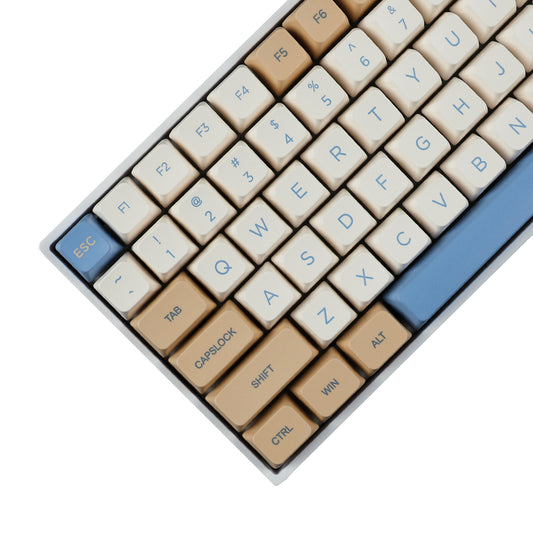 YMDK Soya Milk 145 Keycaps(Dye Sub MDA Profile PBT 1.5mm)