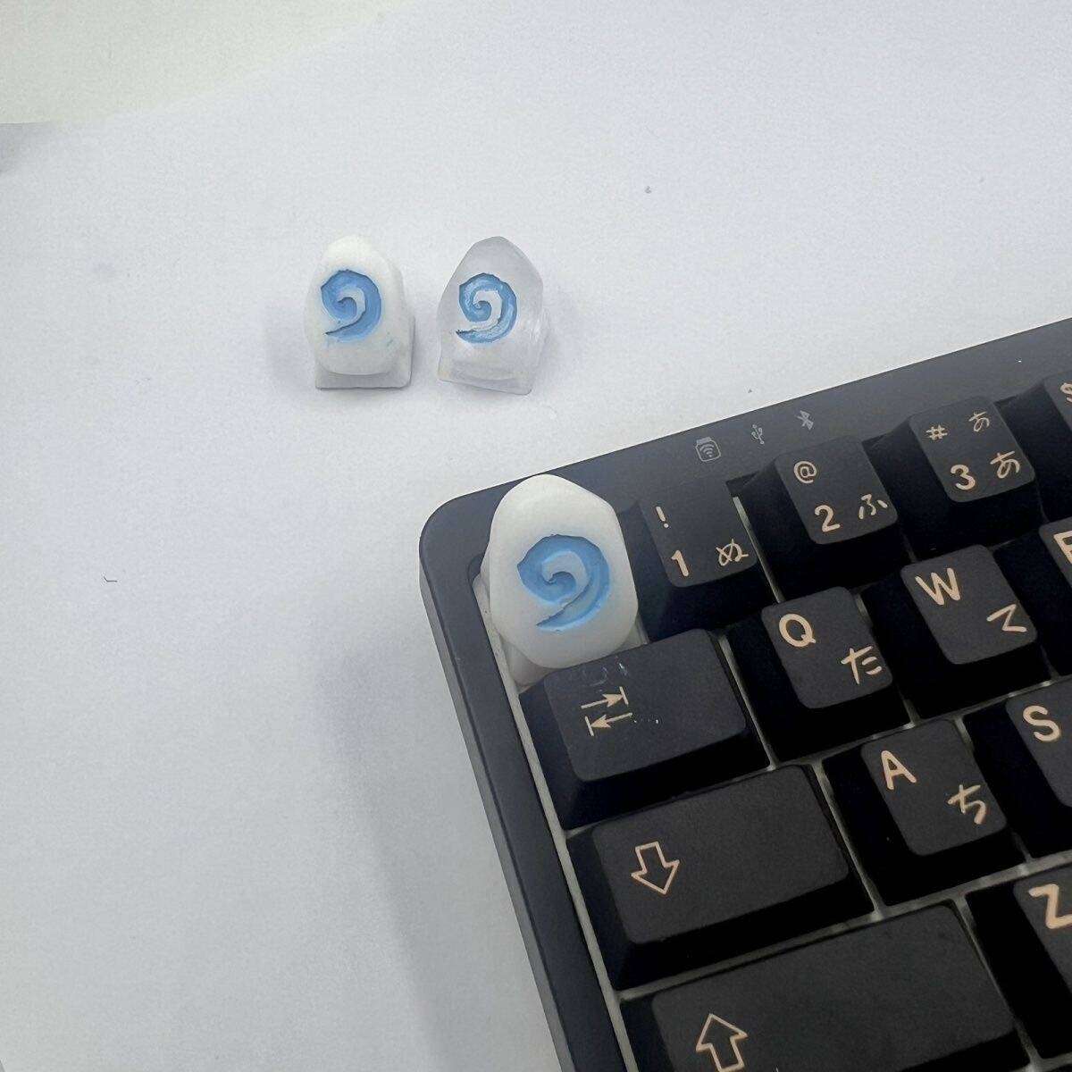 YMDK Hearthstone Legend Personalized Keycaps Novel Three-dimensional Resin R4 for Mechanical Keyboard