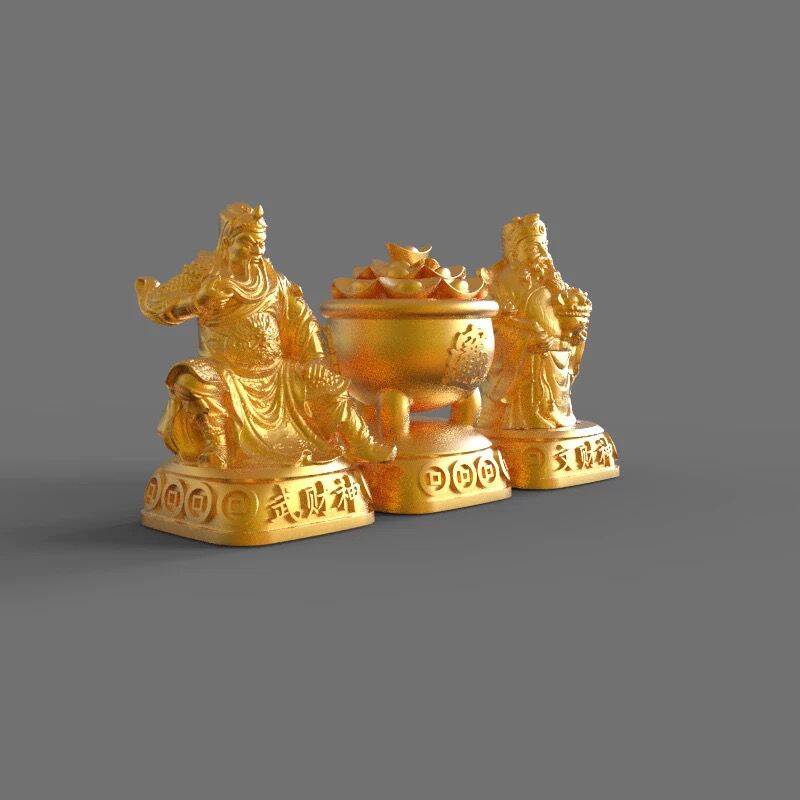 YMDK Cornucopia Personalized Keycaps God Wealth Creative Interesting Resin Keycap for MX Mechanical Keyboard