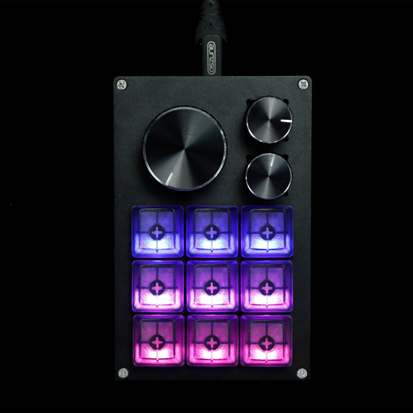 YMDK 12 Key CNC Aluminum Hotswap RGB Knob Support VIA VIAL Macro MX Switches Mechanical Keyboard Numpad For Gaming Photoshop