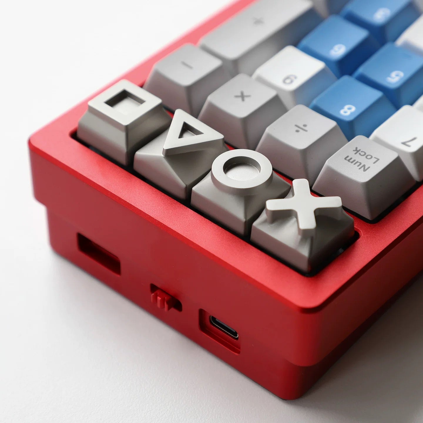 YMDK Metal Game Console Keycaps Arrow Keys Custom Mechanical Keyboard Caps Full Alloy Gaming Key Caps Set for Personality Stress Relief