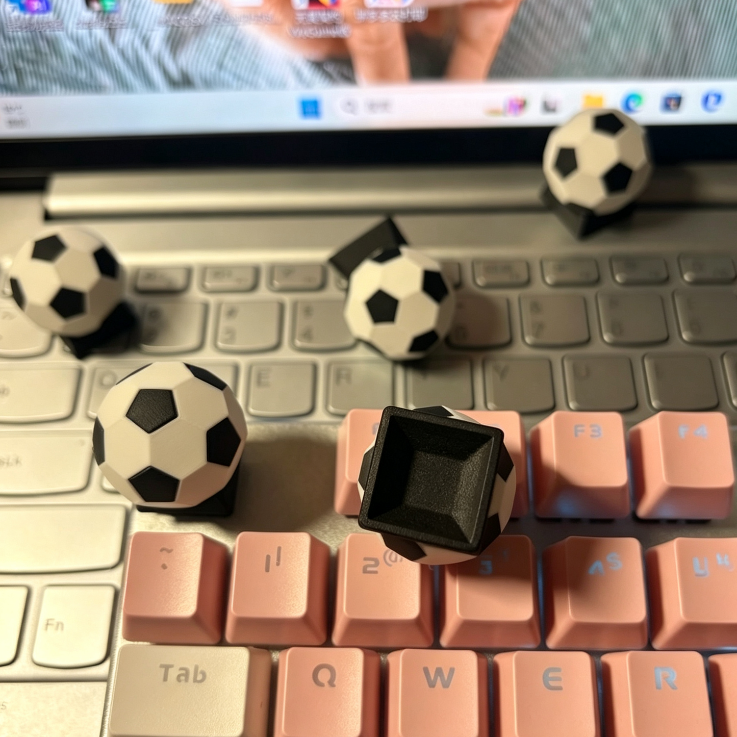 YMDK Football Themed Esc Key Resin Personalized Custom Keycaps for MX Mechanical Keyboards