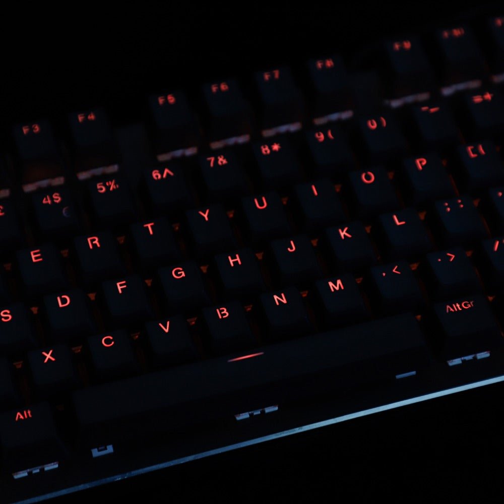 YMDK 105 German ISO Double Shot PBT Shine Through OEM Profile Keycap set Suitable For Cherry MX Switches Mechanical Keyboard