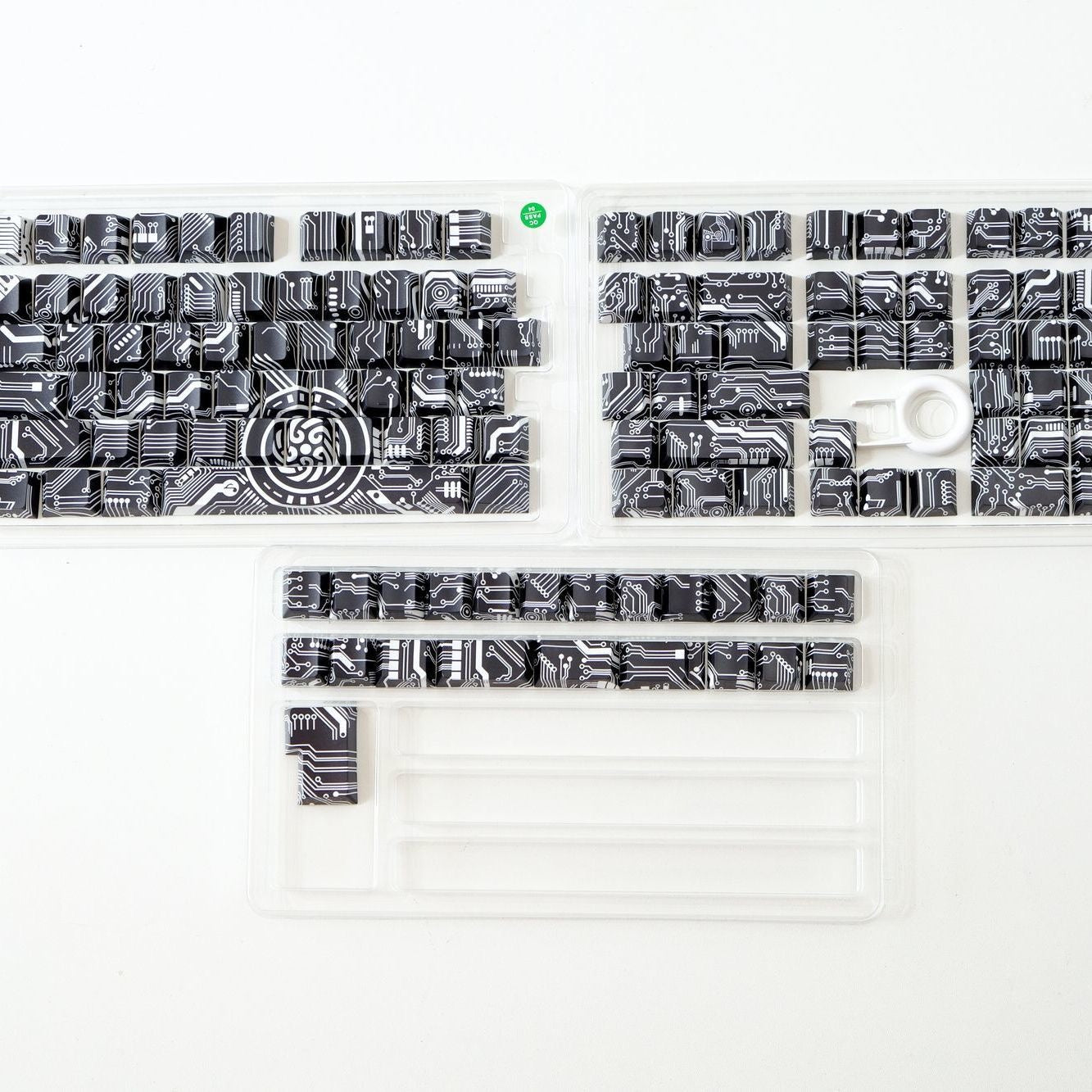 YMDK 131 Keys Circuit Diagram Theme Keycaps Sidelit Cherry Profile PBT Dye Sub Custom Keycap for 61/64/68/84/87/96/108 MX Mechanical Keyboards