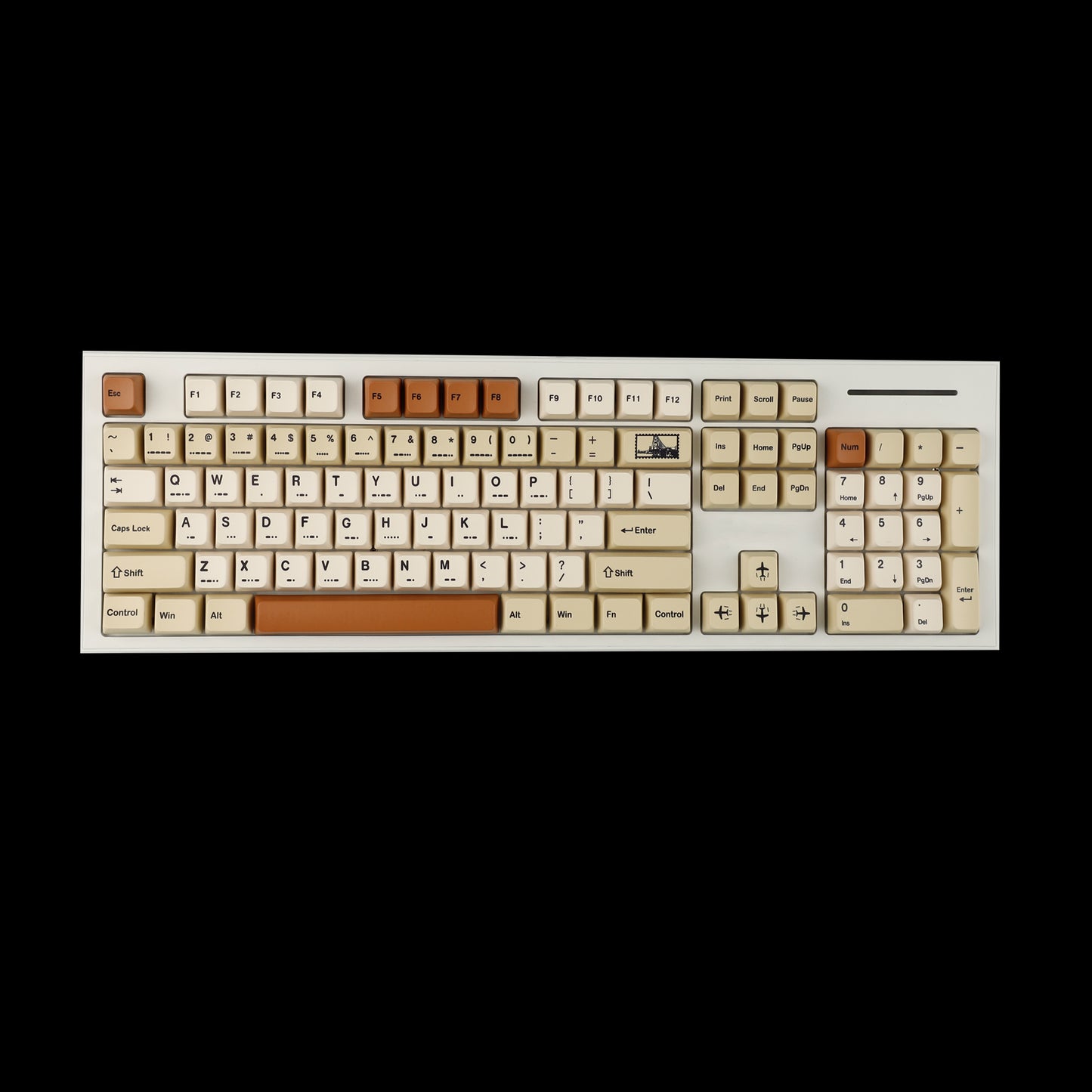 YMDK Vintage Stamp Theme 147 Keycaps(MDA Profile PBT)