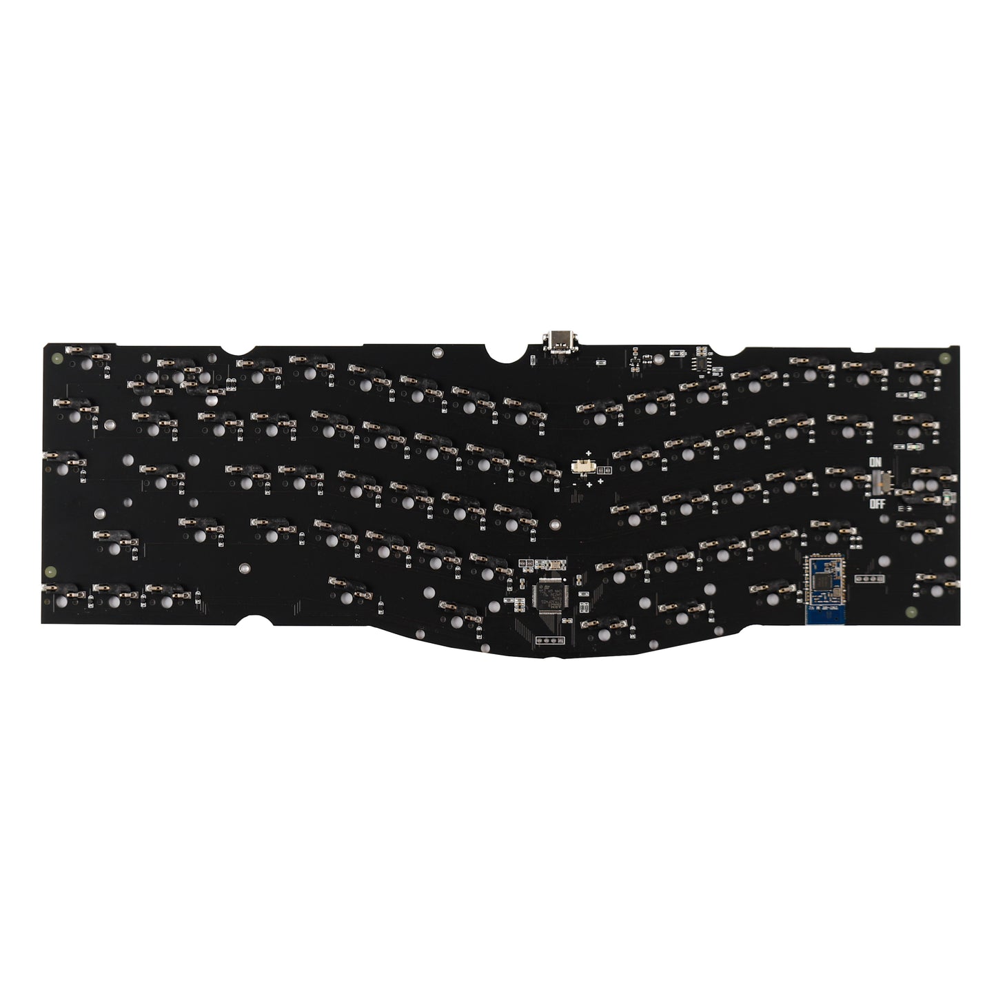 YMDK Wings Ble Bluetooth Wired Retro Hot Swappable Alice Gasket Mechanical Keyboard Kit( VIA Type C PCB Plastic Case )