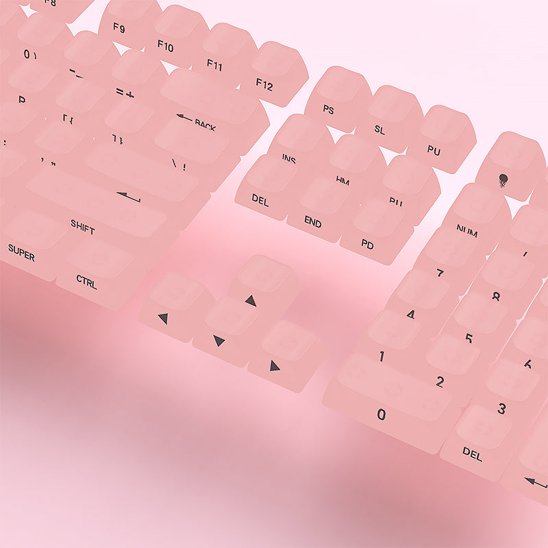YMDK 119 Keys Jellyfish Keycaps Side Print Shine Through MDA Profile PC Material Custom Keycap for MX Mechanical Keyboards