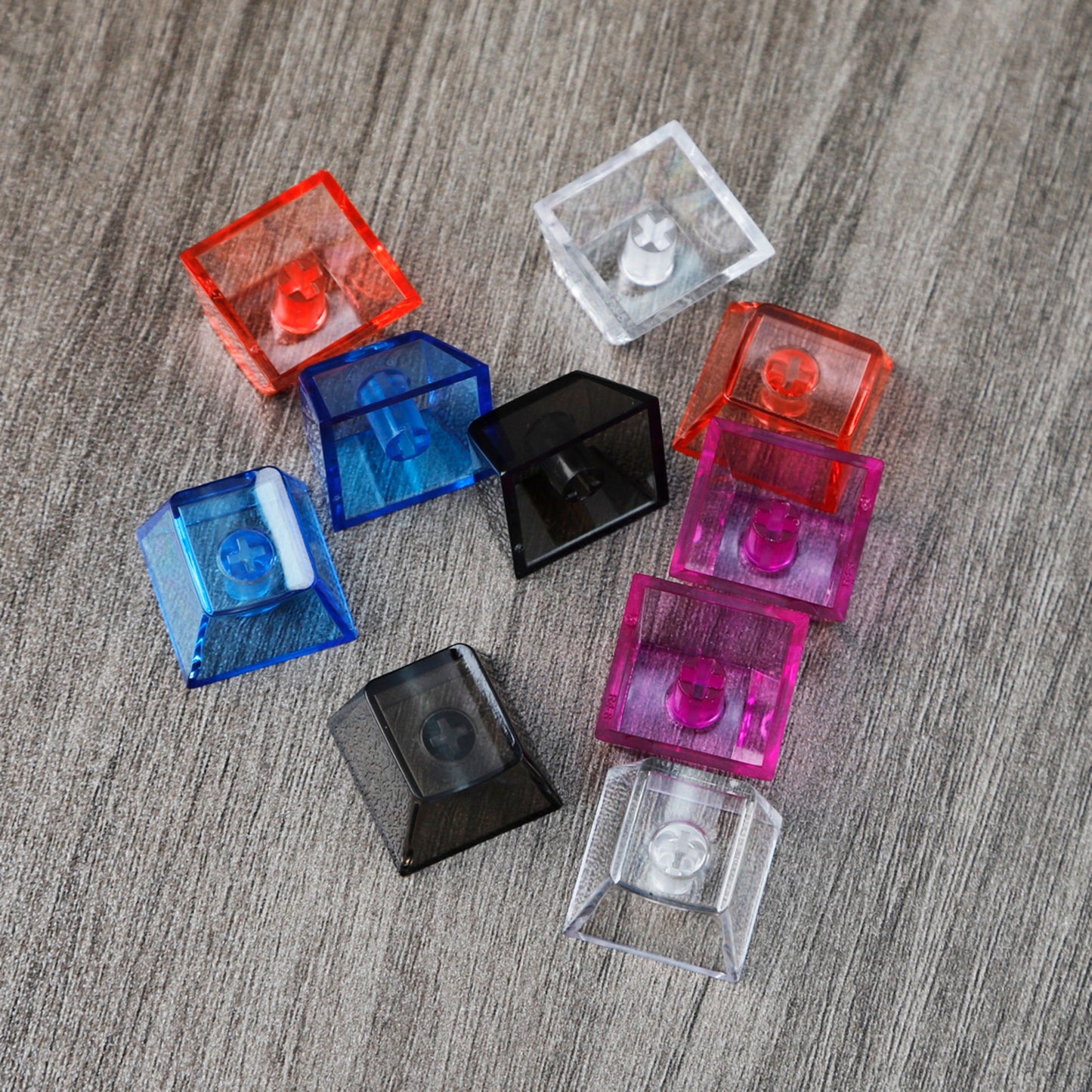 800pcs Black White Clear 1u Cherry Profile Keycaps Wholesale(PC Material)