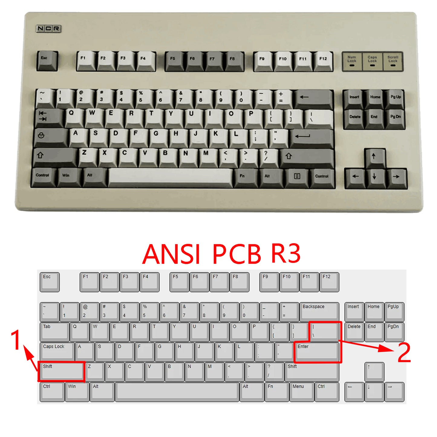 NCR-80 NCR80 R3 Bluetooth Wireless Mechanical Keyboard Kit(ANSI ISO TKL Hotswap VIA Supported/Wired)