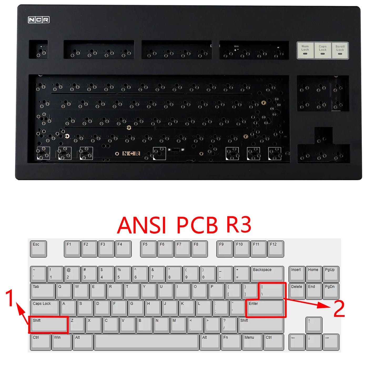 NCR-80 NCR80 R3 Bluetooth Wireless Mechanical Keyboard Kit(ANSI ISO TKL Hotswap VIA Supported/Wired)