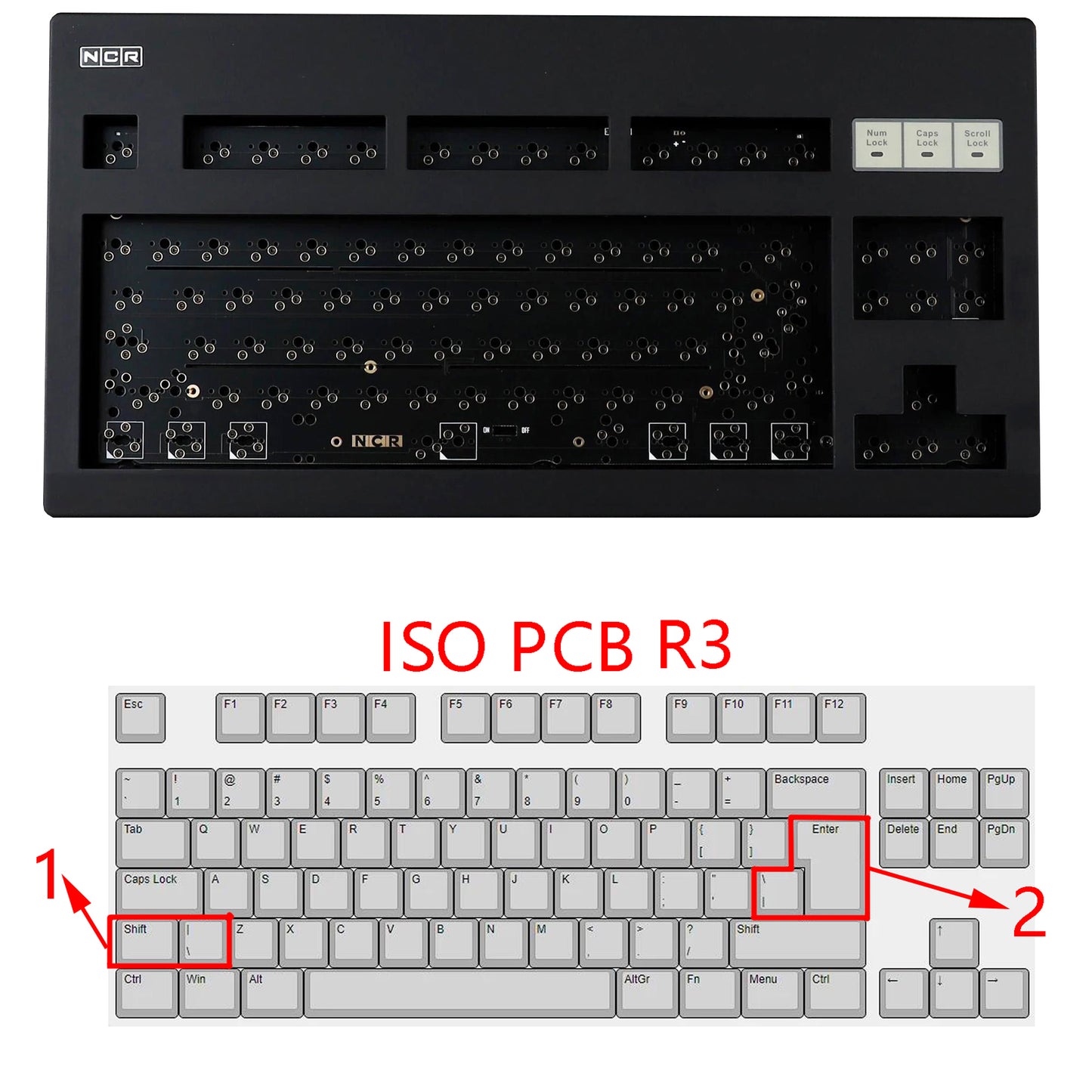 NCR-80 NCR80 R3 Bluetooth Wireless Mechanical Keyboard Kit(ANSI ISO TKL Hotswap VIA Supported/Wired)