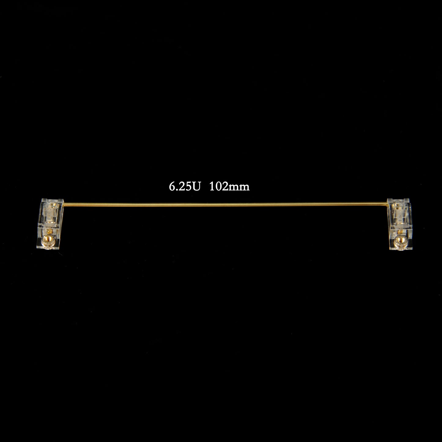 YMDK V3 Smokey PCB Mount Gold Screw in Stabilizers( No Dropping Wire for PCB)