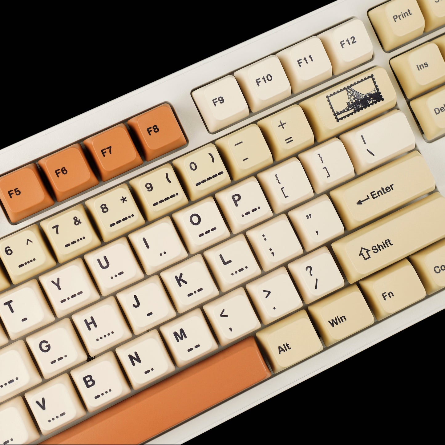 YMDK Vintage Stamp Theme 147 Keycaps(MDA Profile PBT)