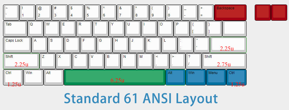YMDK DK61 ISO ANSI VIA VIAL Wired Hot Swap Hot-swappable Keyboard Kit