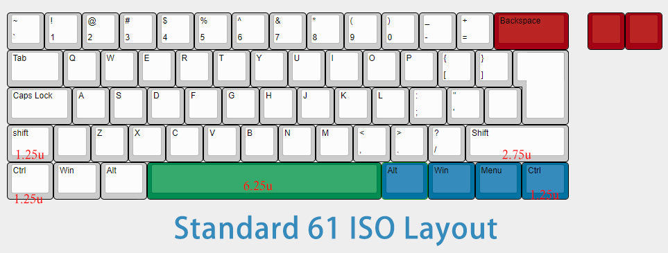 YMDK DK61 ISO ANSI VIA VIAL Wired Hot Swap Hot-swappable Keyboard Kit