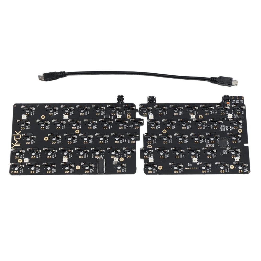 YMDK Split 64 SP64 CNC Hot Socket Hot Swap PCB Underglow RGB Fully Programmable (PCB only)