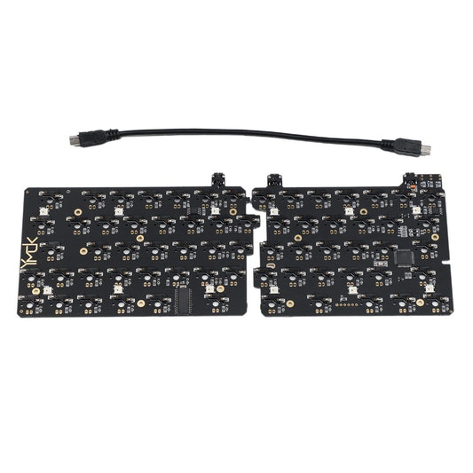 YMDK Split 64 SP64 CNC Hot Socket Hot Swap PCB Underglow RGB Fully Programmable (PCB only)