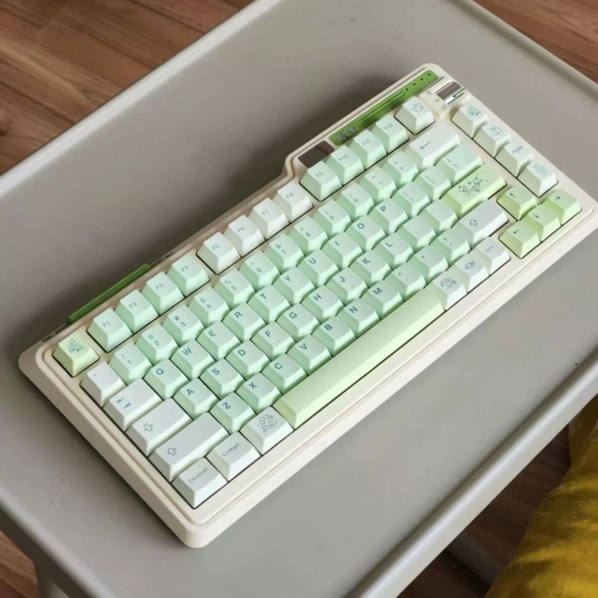 YMDK Ginkgo Theme Keycaps 143 Keys PBT Dye Sublimation Cherry Profile for Mechanical Keyboard