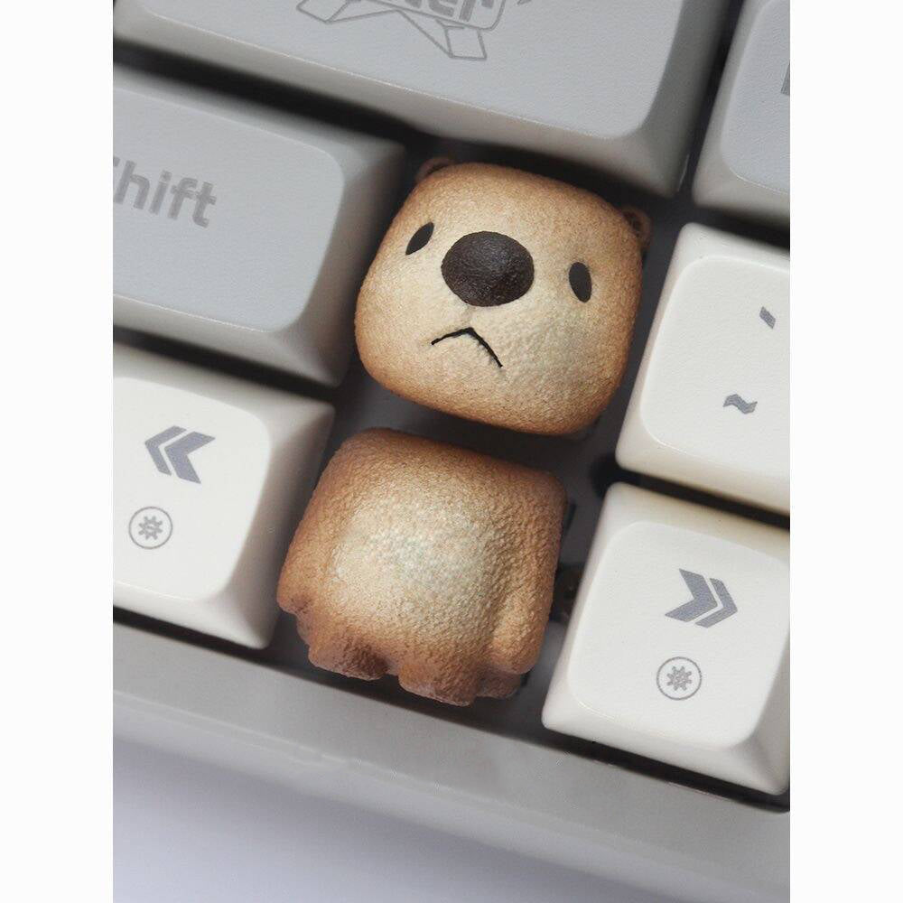 YMDK Animal Party Combination Keycaps Personalized Key Cap Cute Novel Resin Suitable for Mechanical Keyboard Up and Down Keys