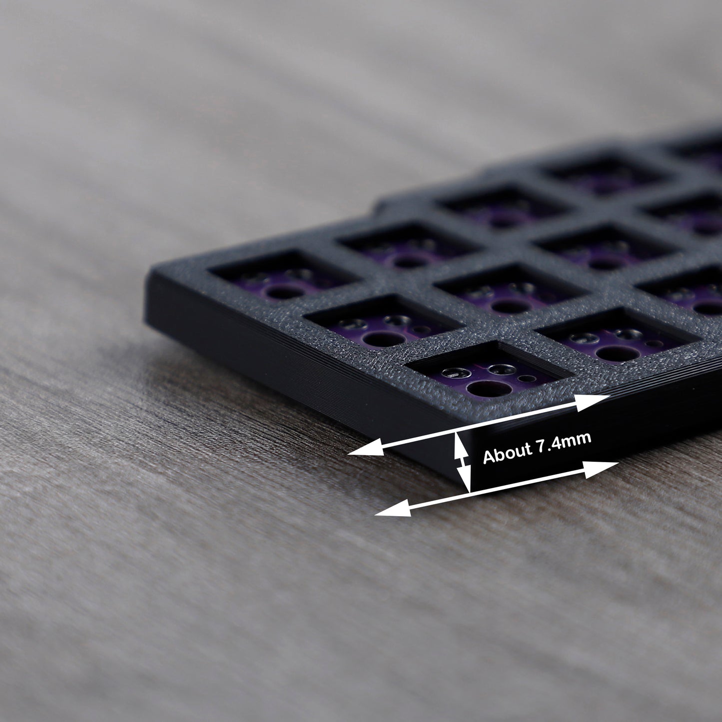 YMDK 2.4Ghz Wireless Split Low profile 46 Keys Keyboard Corne V4.1 Ergonomic Hotswappable 40% Layout 3D PLA Vial All Key Programmable Mini Independent Gaming Keyboard Kit
