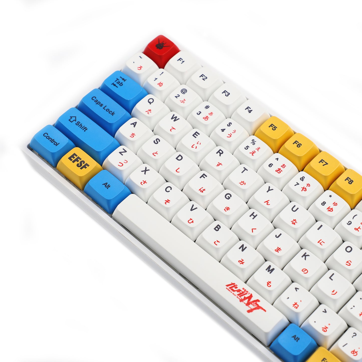 YMDK Gundam 123 Keycaps(ZDA Profile Dye Sub 1.55mm Thickness/104 87 61 Melody 96 KBD75 ID80 GK64 68 Using)