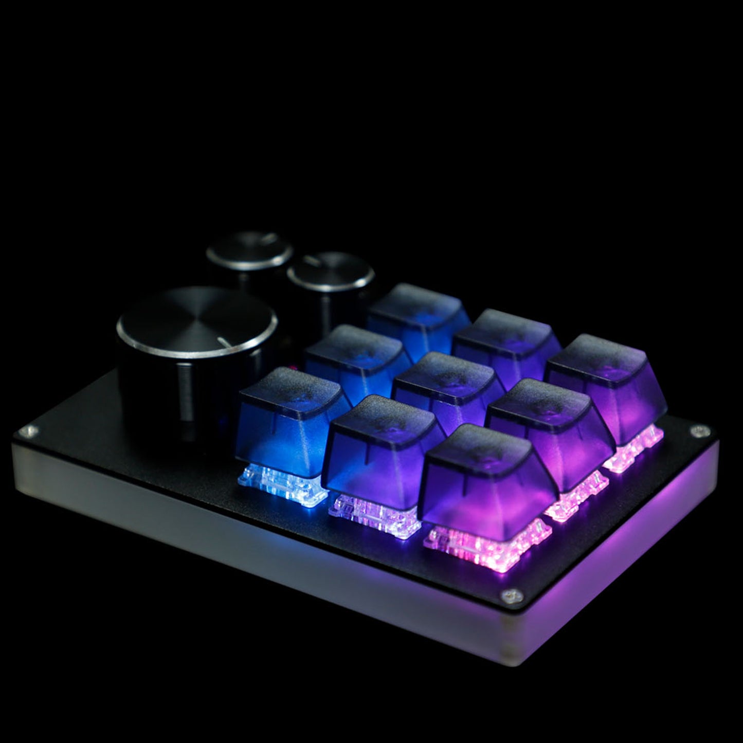 YMDK 12 Key CNC Aluminum Hotswap RGB Knob Support VIA VIAL Macro MX Switches Mechanical Keyboard Numpad For Gaming Photoshop