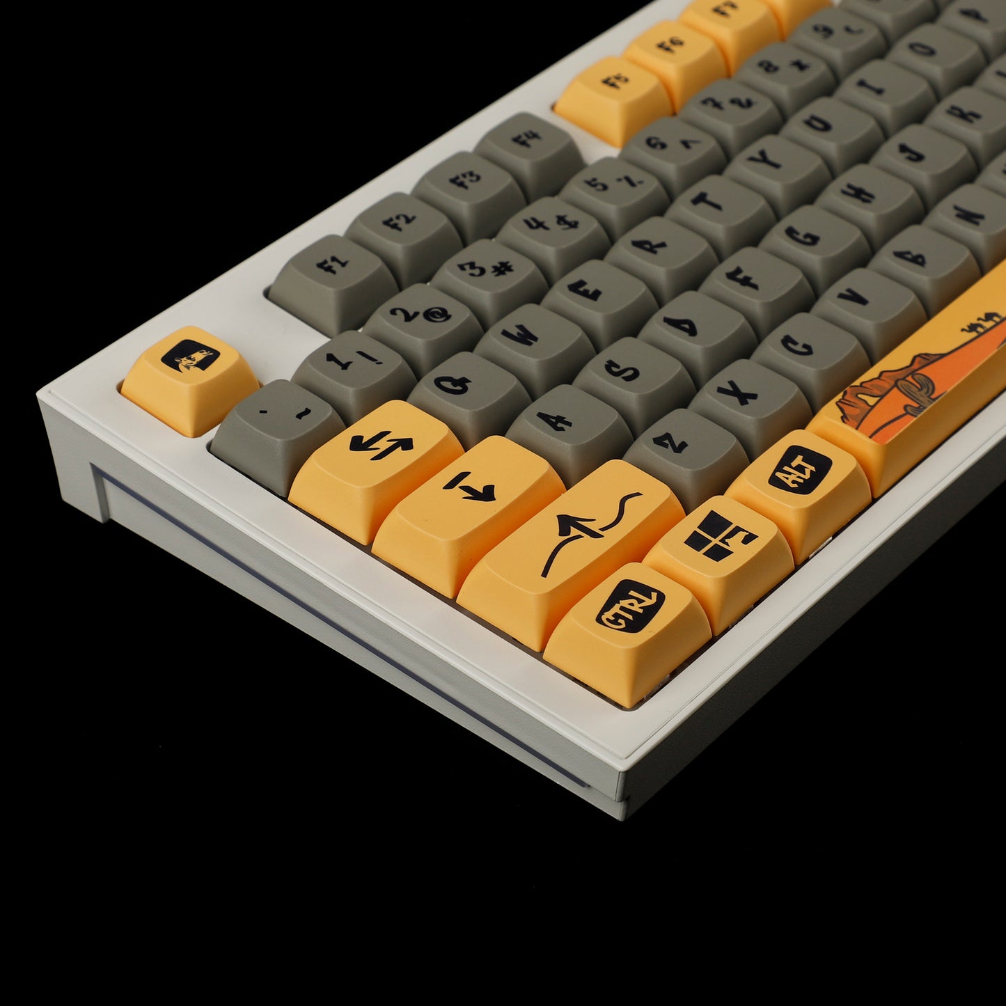 YMDK Camel 124 Keycaps( ZDA Profile XDA v2 Dye Sub PBT For 104 TKL 60% 96 84 68 64)