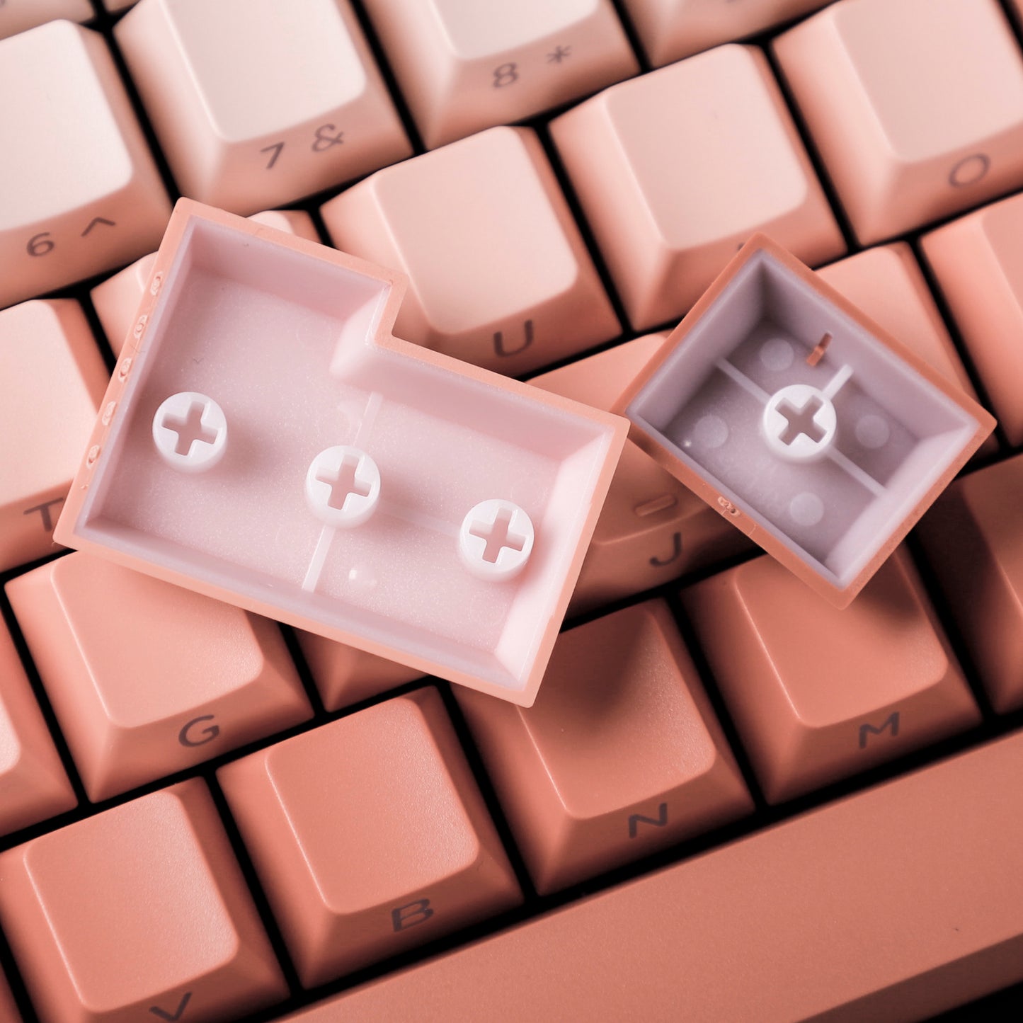 YMDK Gradient Series 133 Keys Cherry Profile PBT Double Shot Side-lit Shine Through Backlit For MX Mechanical Keyboard