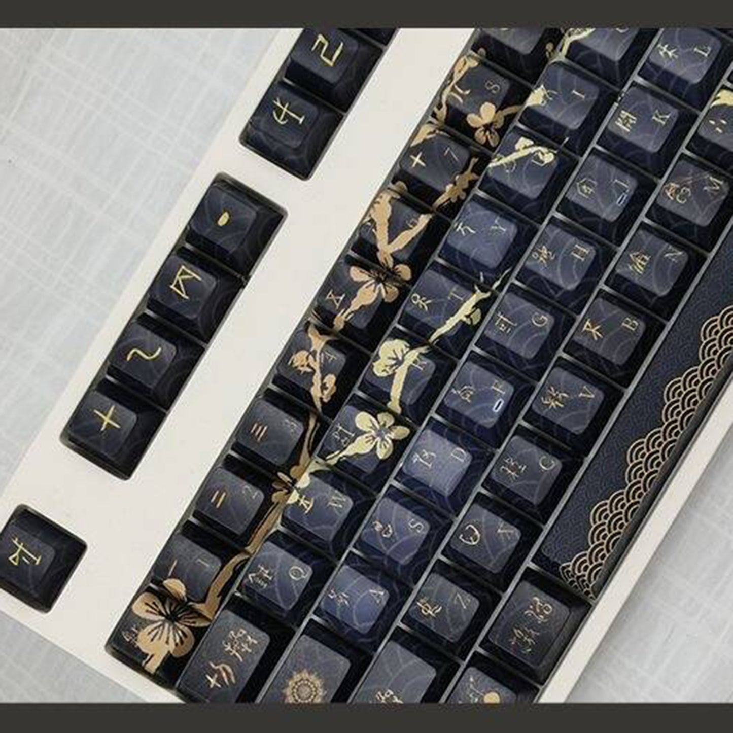 YMDK Dawn of the Other Shore Theme Keycaps Full Set 130 Keys PBT Dye Sub Cherry Profile Keycap for MX Mechanical Keyboard