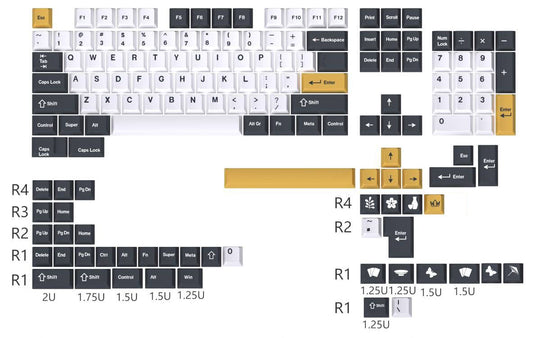 YMDK Mazu 152 Keycaps(Dye Sub Cherry Profile PBT 1.5mm)