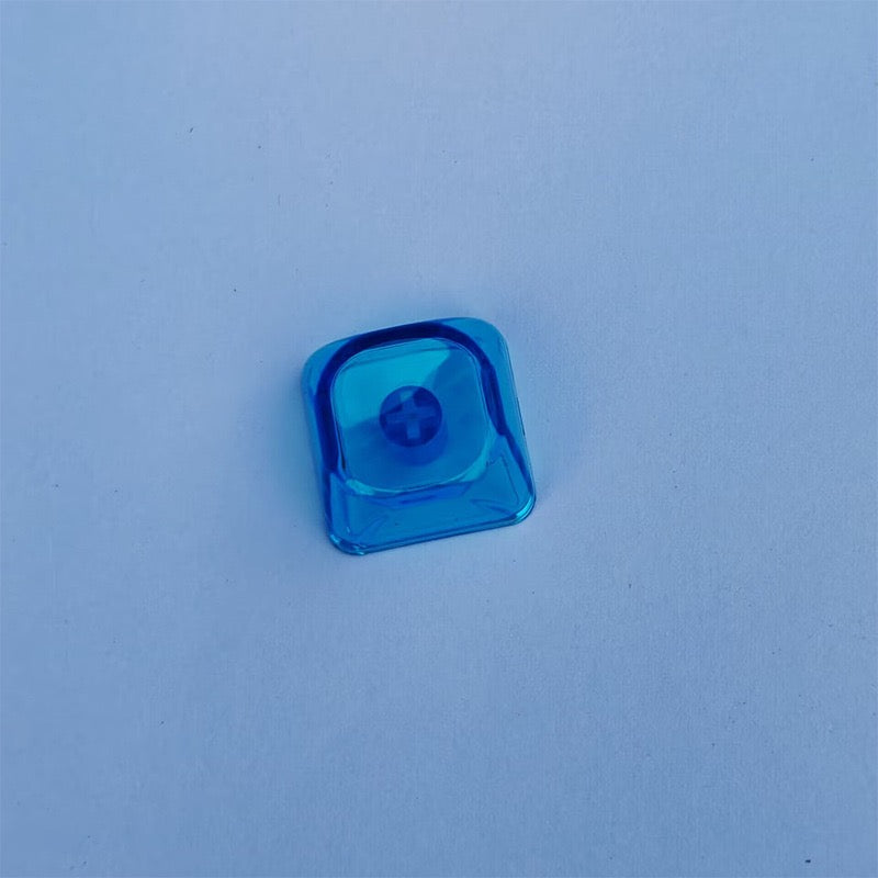 YMDK Gradient Series 1u MOA Profile Keycaps 1 pcs Blank Clear Shine-Through PC for MX Mechanical Keyboard - Red/Pink/Blue/Purple