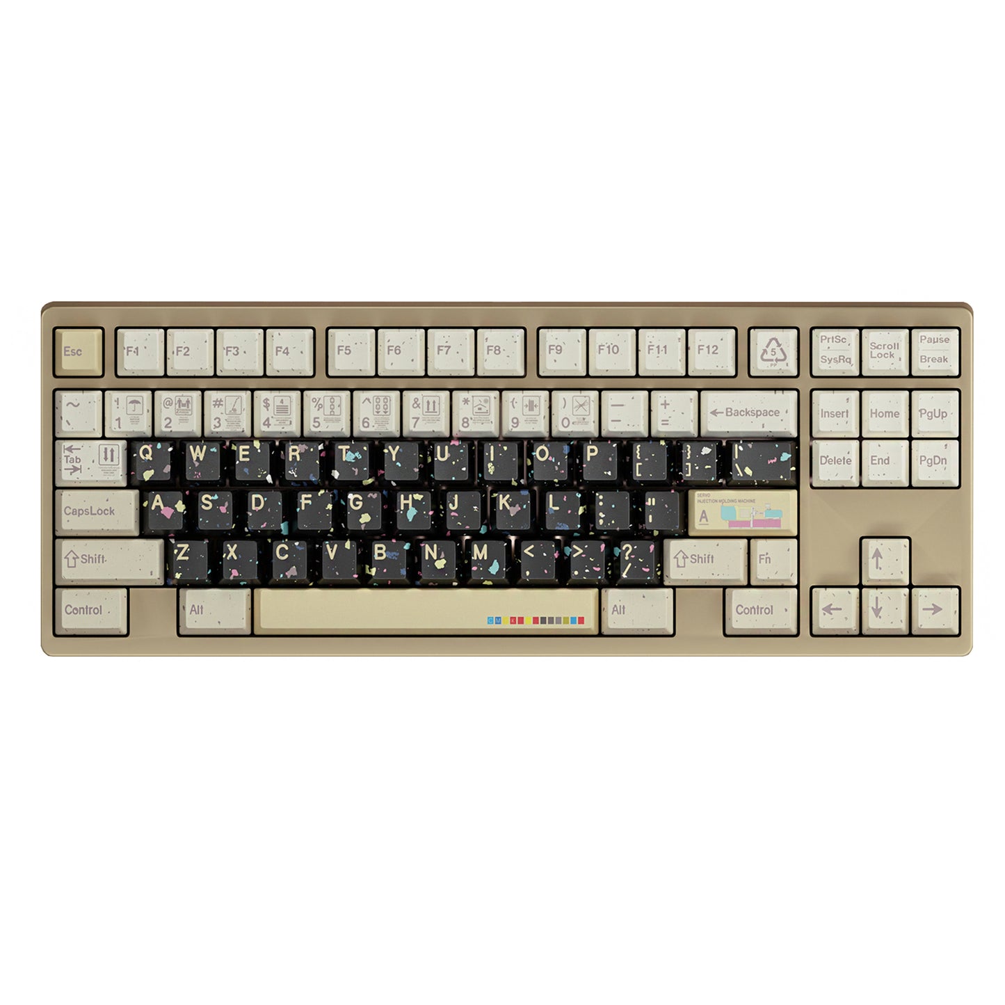 YMDK Industrial Injection Molded 141 Keys PBT Keycap Dye Sub Cherry Profile Colorful Design Custom Keycaps for MX Mechanical Keyboards
