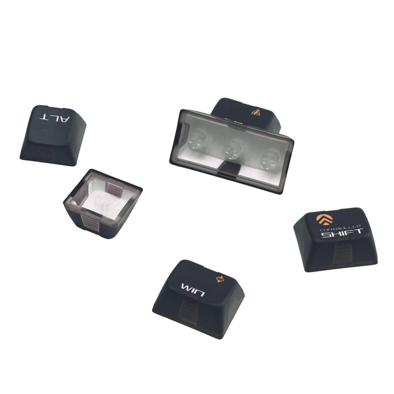 Aurora Theme Keycaps PBT+PC Custom Translucent Keycap Dye Sub Cherry Profile Gaming Key Caps for MX Mechanical Keyboard