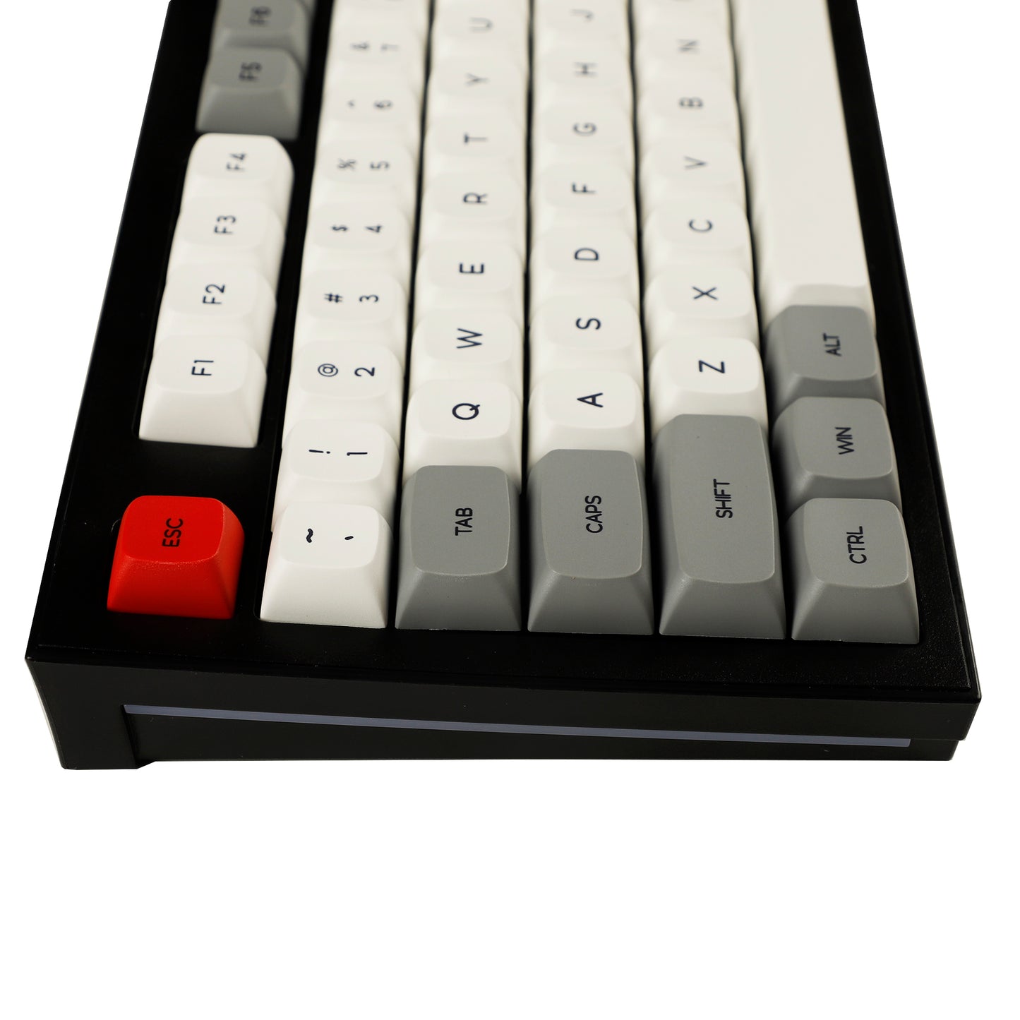 YMDK Granite Gray White Red Theme 134 Keycaps(ZDA Profile XDA v2 Dye Sub PBT For 104 TKL 60% 96 84 68 64 )