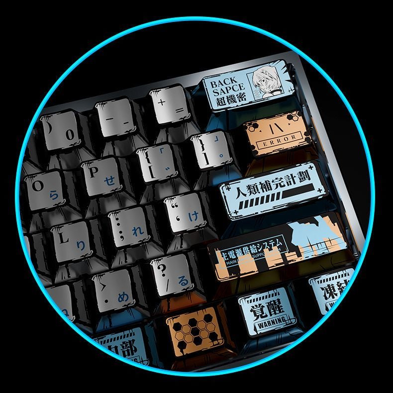 YMDK 126 Key Retro Pearlescent Metallic PBT Keycaps – Cherry Profile Dye Sublimation | Vibrant Color, Wear-Resistant for MX 60%/65%/75%/80%/100% Gaming Mechanical Keyboards