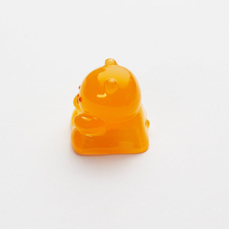 YMDK Gummy Bear Personalized Keycaps Cute Novel Decoration Translucent Resin Keycaps for Mechanical Keyboards