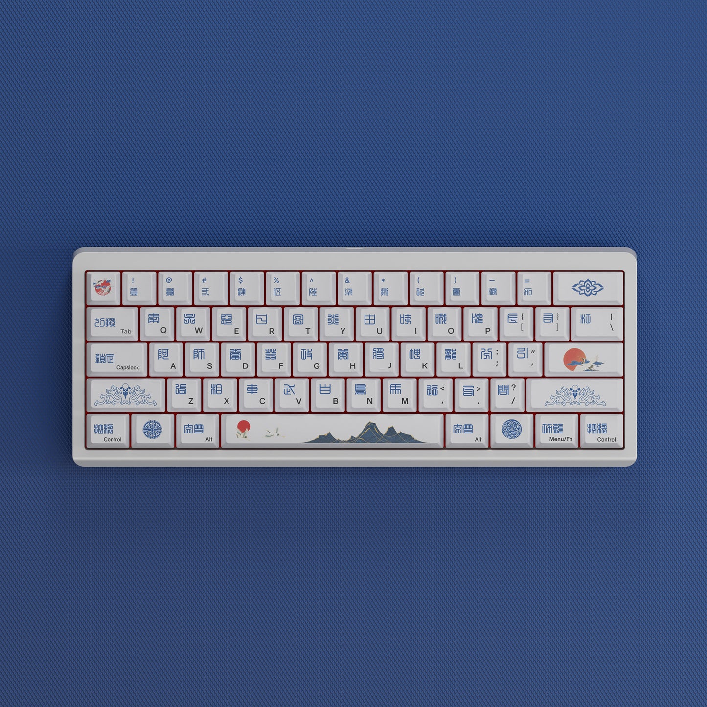 YMDK Zodiac Theme 131 Key PBT Keycap Cherry Profile Dye Sub Custom Keycaps for MX Mechanical Keyboards
