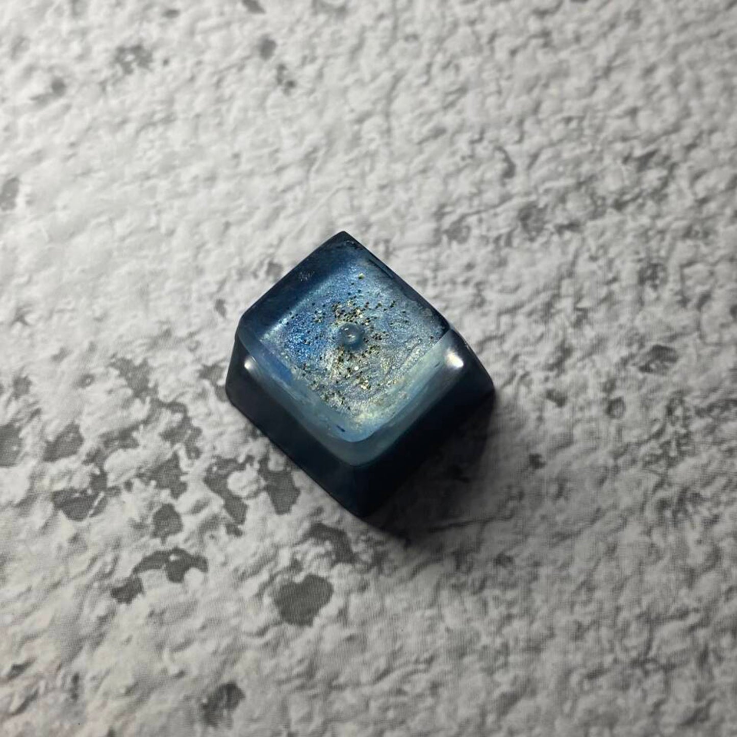 YMDK Starry Sky Galaxy Universe Personality Keycaps Translucent Cute Art Advanced Novel Keycap Cherry Profile Resin Key Cap for MX Mechanical Keyboard