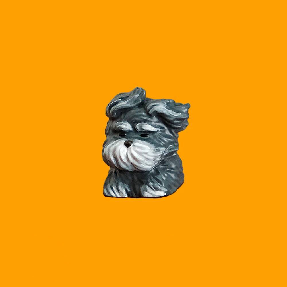 YMDK Wind-blown Puppy Personality Keycaps Interesting Cute Creative Keycap 3D Print Resin Key Caps for MX Mechanical Keyboard