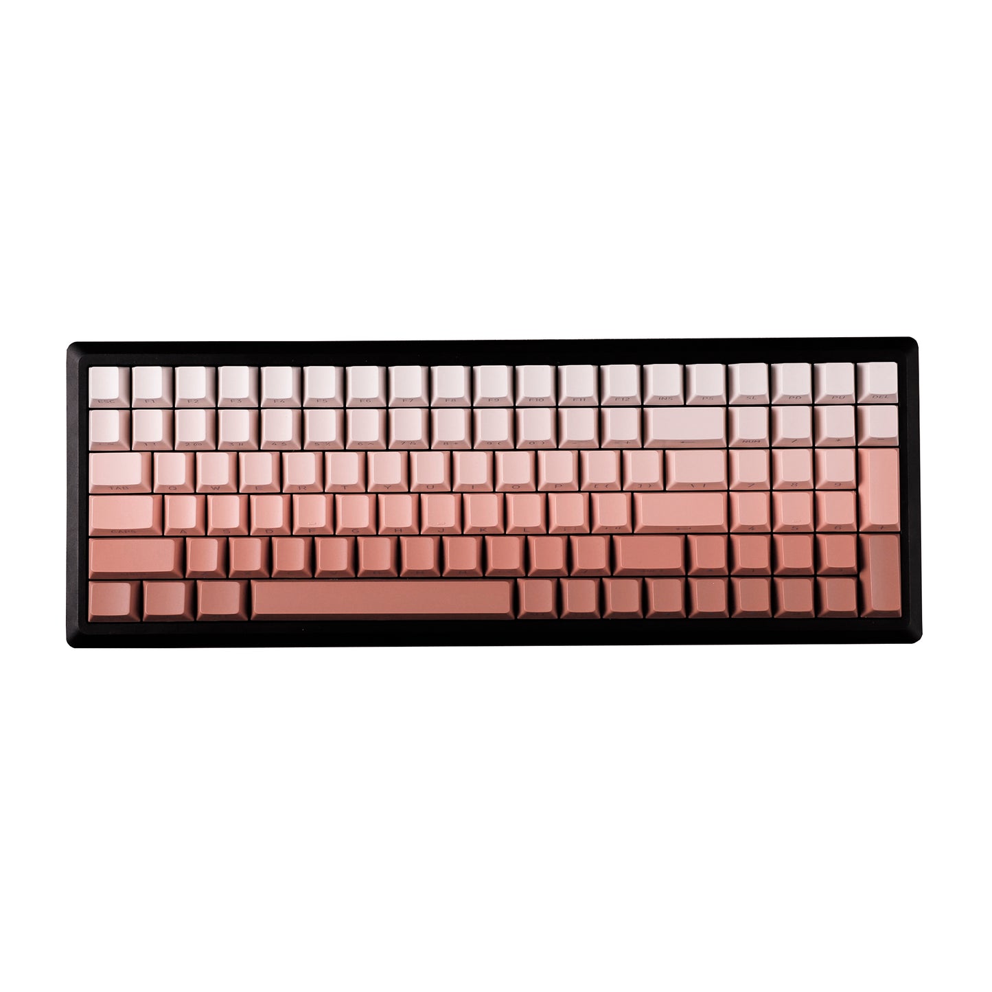 YMDK Gradient Series 133 Keys Cherry Profile PBT Double Shot Side-lit Shine Through Backlit For MX Mechanical Keyboard