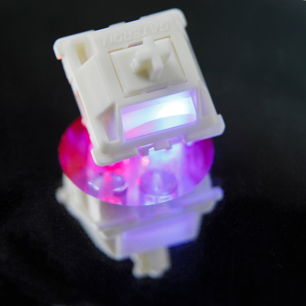 GATERON 5 Pin Linear POM Housing Stem RGB SMD DIY Hotswap Milkshake Smoothie Switches for Mechanical Keyboard