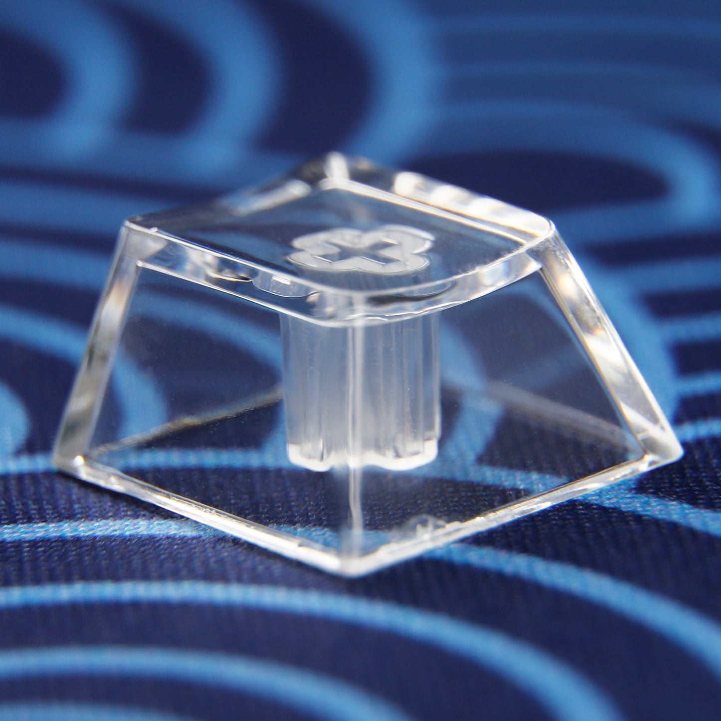 YMDK Black White Clear 1uCherry Profile Keycaps(PC Material)