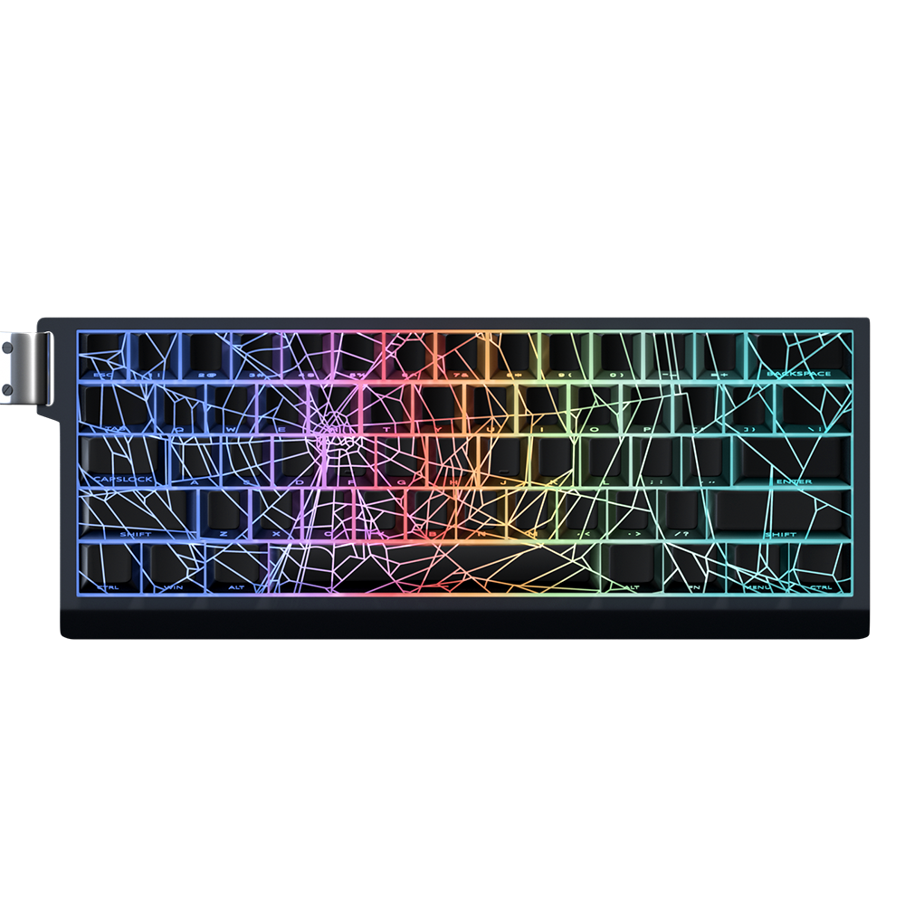 YMDK Lightning 140 Key Keycaps Side-lit PBT+PC Cherry Profile Five-sided Dye Sub Shine Through Custom Keycap for MX Mechanical Keyboard 61/64/68/84/87/100/104/108 Layout