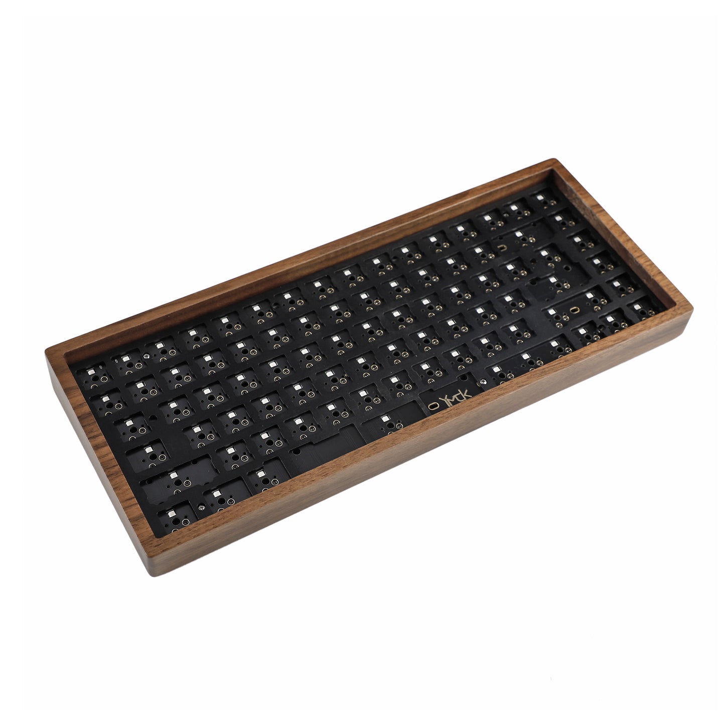 YMD75% YMD84 Walnut Wood RGB Mechanical Keyboard Kit(ANSI or ISO Layout North Facing VIA VIAL Fully Programmable)