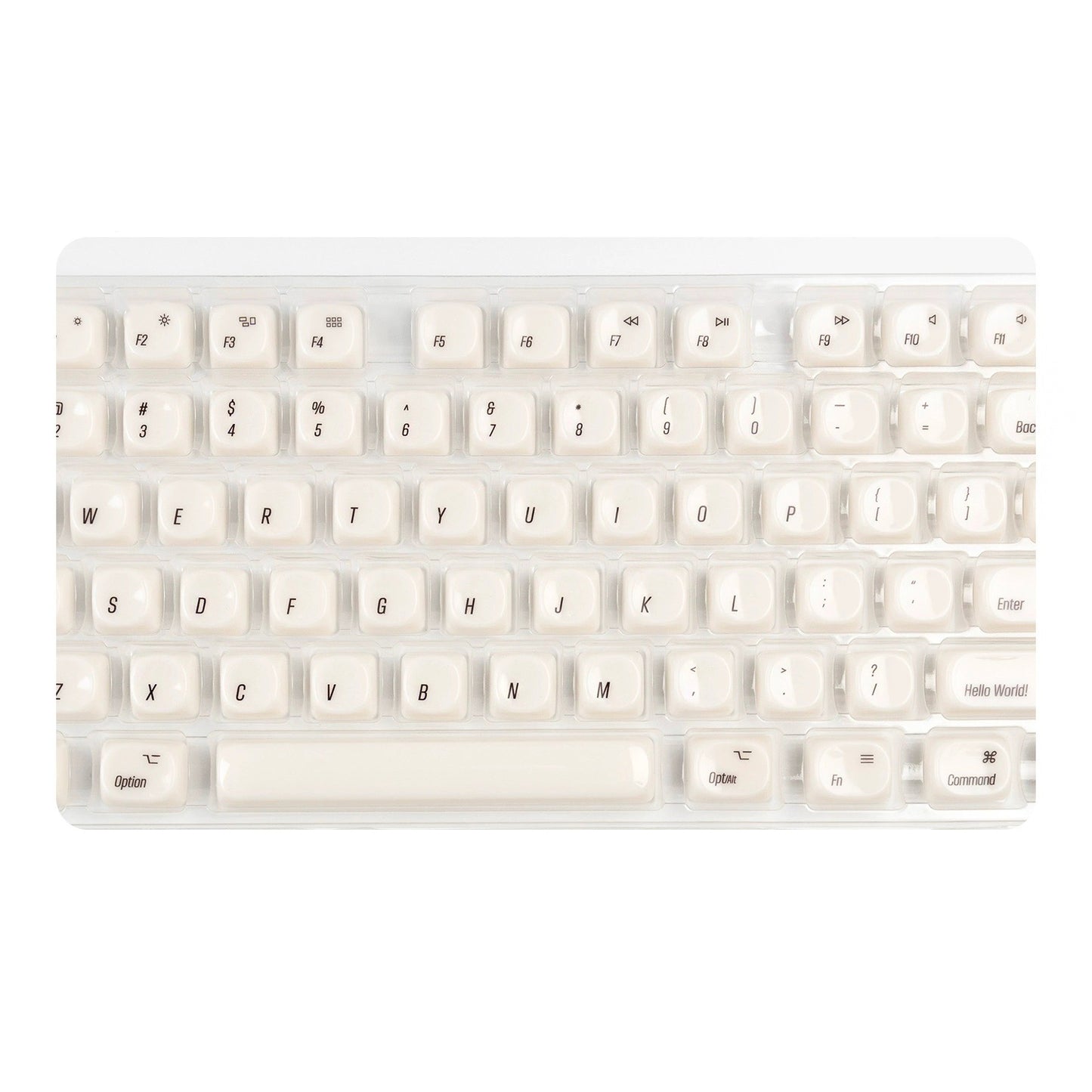 YMDK 136 Keys MAC Style Jade Ceramic Feel MOA Profile PC Material Top Print Keycaps for 61/68/87/98/104/108 MX Mechanical Keyboards