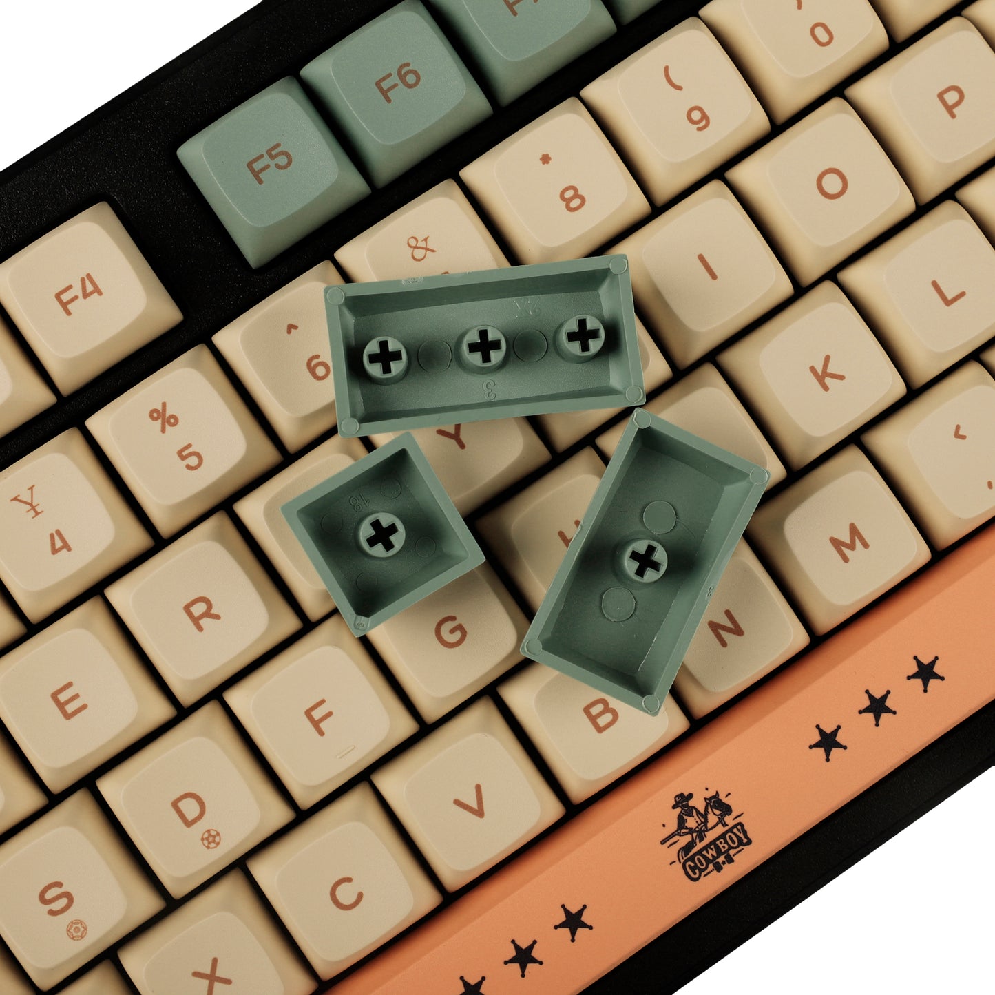 YMDK Cowboys 136 Keycaps(ZDA Profile XDA v2 Dye Sub PBT For 104 TKL 60% 96 84 68 64)