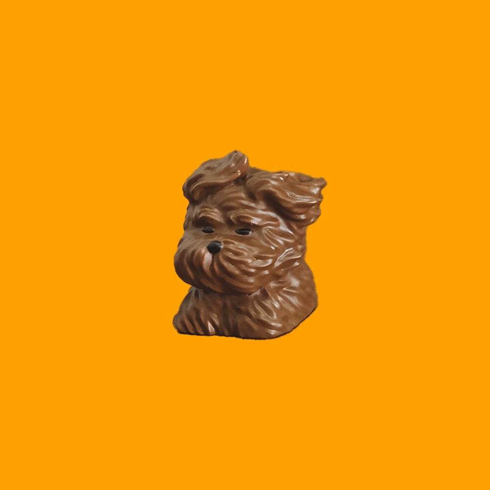 YMDK Wind-blown Puppy Personality Keycaps Interesting Cute Creative Keycap 3D Print Resin Key Caps for MX Mechanical Keyboard