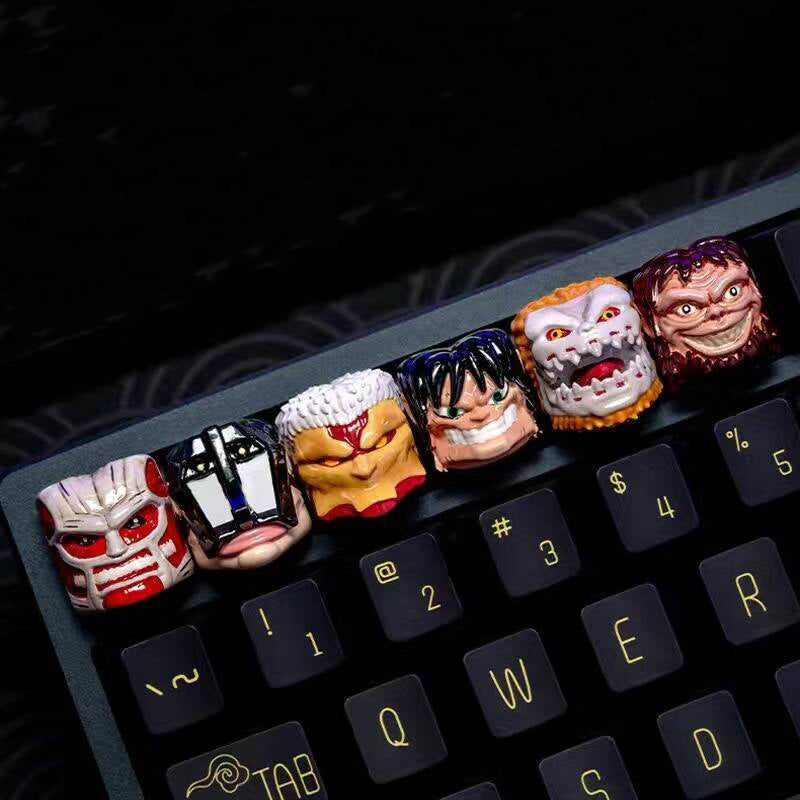 YMDK Devil Personalized Keycap Cool Novel Key Caps Resin for MX Switches Mechanical Keyboard